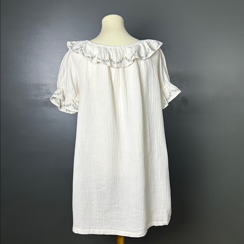 Hayden White Ruffle Neck Dress - Picture 4 of 6